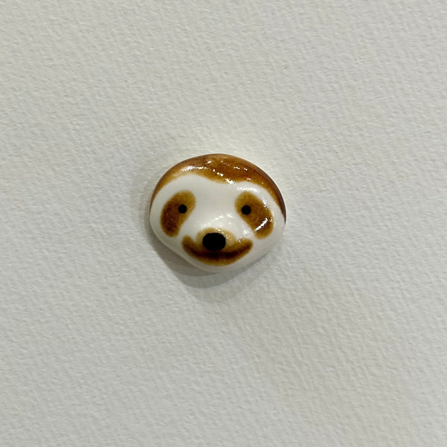 Ceramic Sloth Brooch | Japan