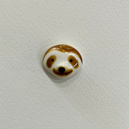 Ceramic Sloth Brooch | Japan