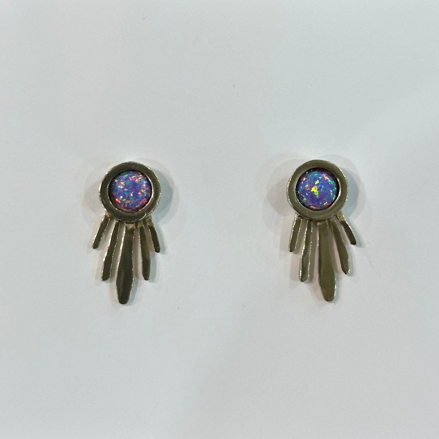 Purple Opal Burst Earrings | Therese Kuempel (IL)