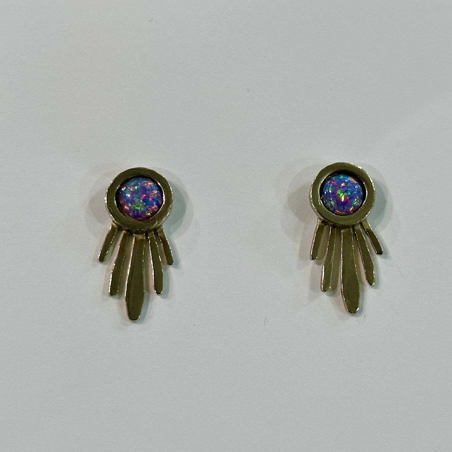 Purple Opal Burst Earrings | Therese Kuempel (IL)