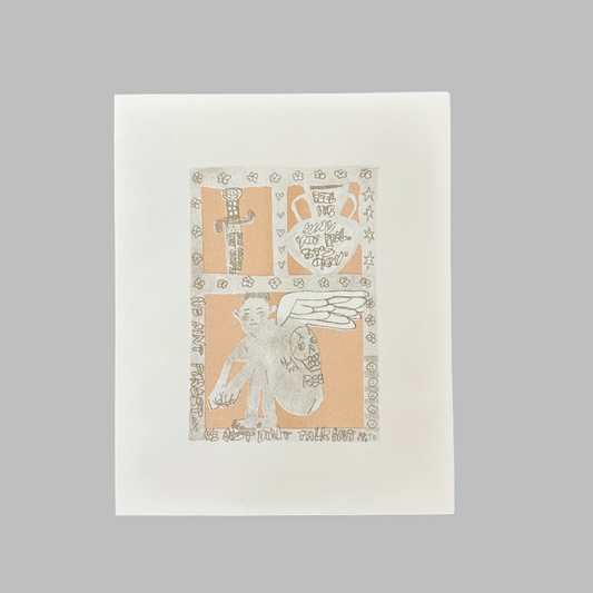 We Just Don't Talk About It Risograph Print | Fantasy Boy Taro (TX)