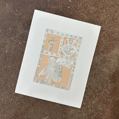 We Just Don't Talk About It Risograph Print | Fantasy Boy Taro (TX)