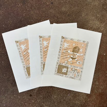 There's No Hurry (Really) Risograph Print | Fantasy Boy Taro (TX)