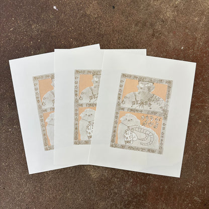 No Regrets Ever Risograph Print | Fantasy Boy Taro (TX)