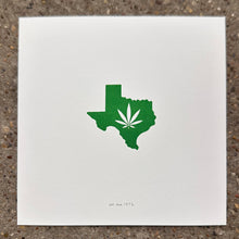 Load image into Gallery viewer, Green State Letterpress Print | We Are 1976 (TX)
