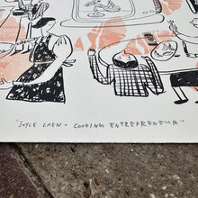 Load image into Gallery viewer, Joyce Chen - Cooking Entrepreneur Screenprint | Kylie Chan x Karishma K
