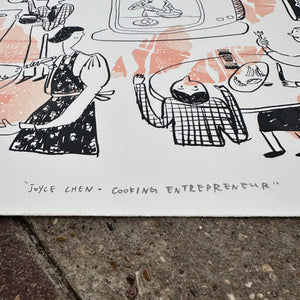 Joyce Chen - Cooking Entrepreneur Screenprint | Kylie Chan x Karishma K