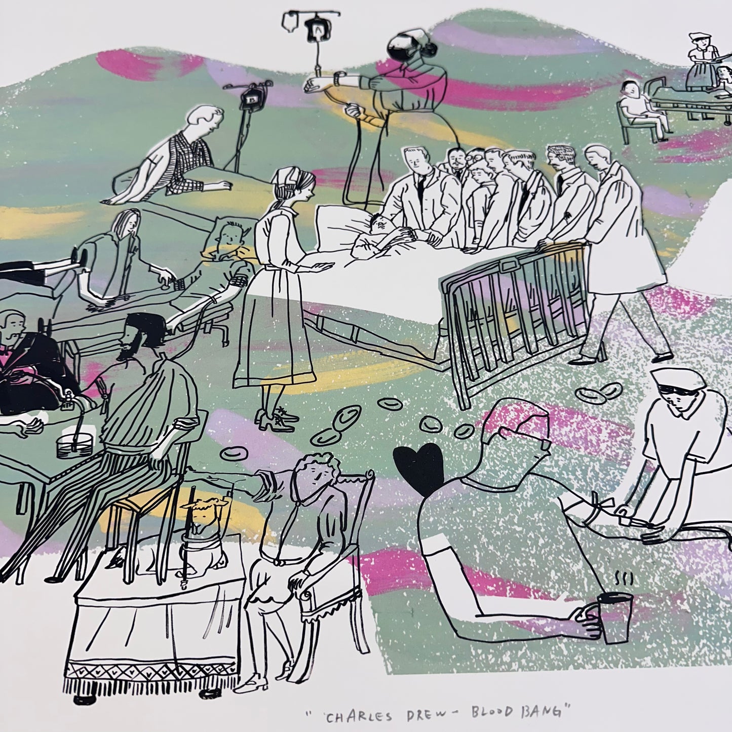 Charles Drew - Blood Bank Screenprint | Kylie Chan x Karishma K
