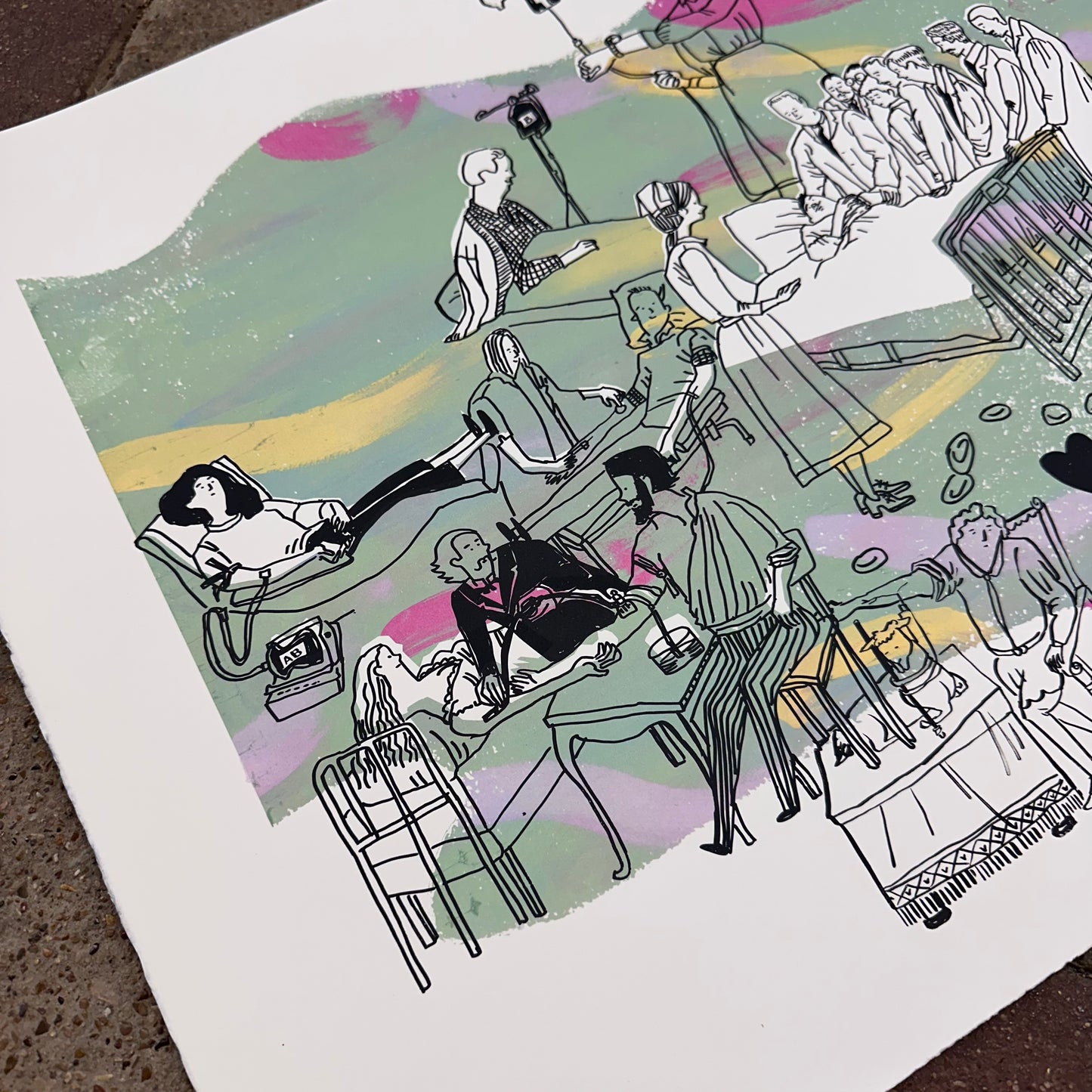 Charles Drew - Blood Bank Screenprint | Kylie Chan x Karishma K
