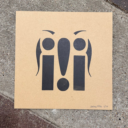 Punct Face Typeset Letterpress Print | We Are 1976 (TX)