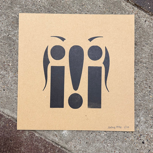 Punct Face Typeset Letterpress Print | We Are 1976 (TX)