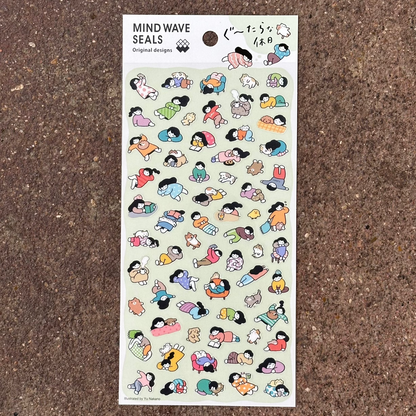 Lazy Holiday Sticker Sheet | Mindwave (Japan)