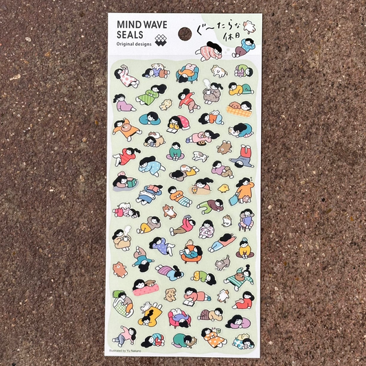 Lazy Holiday Sticker Sheet | Mindwave (Japan)