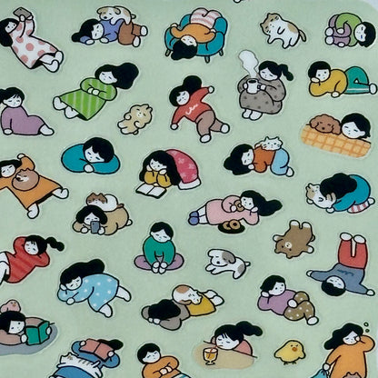 Lazy Holiday Sticker Sheet | Mindwave (Japan)