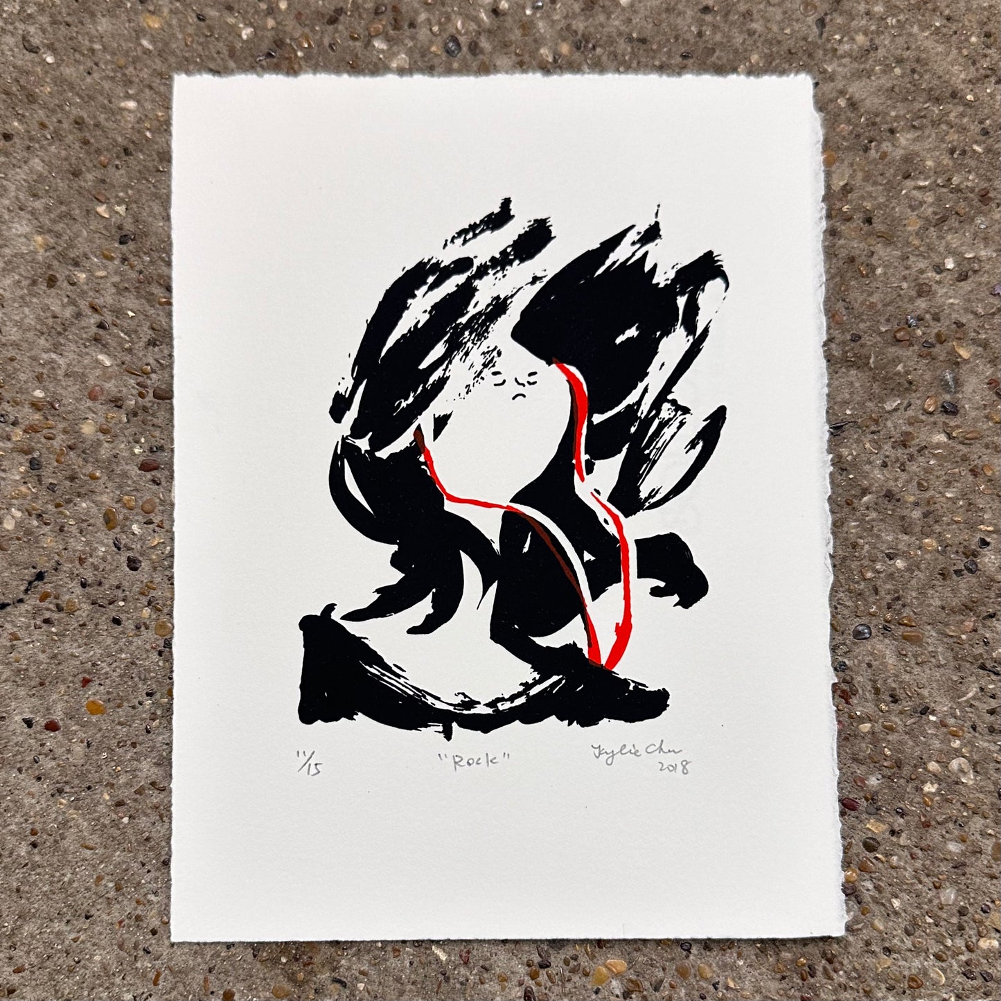 Rock Screenprint | Kylie Chan (Hong Kong)