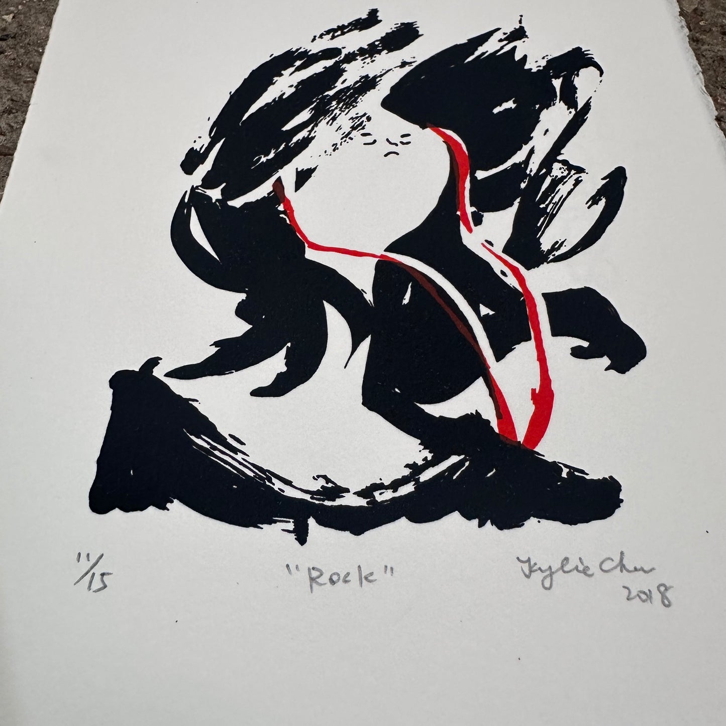 Rock Screenprint | Kylie Chan (Hong Kong)