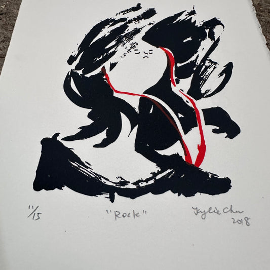 Rock Screenprint | Kylie Chan (Hong Kong)