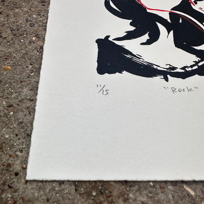 Rock Screenprint | Kylie Chan (Hong Kong)