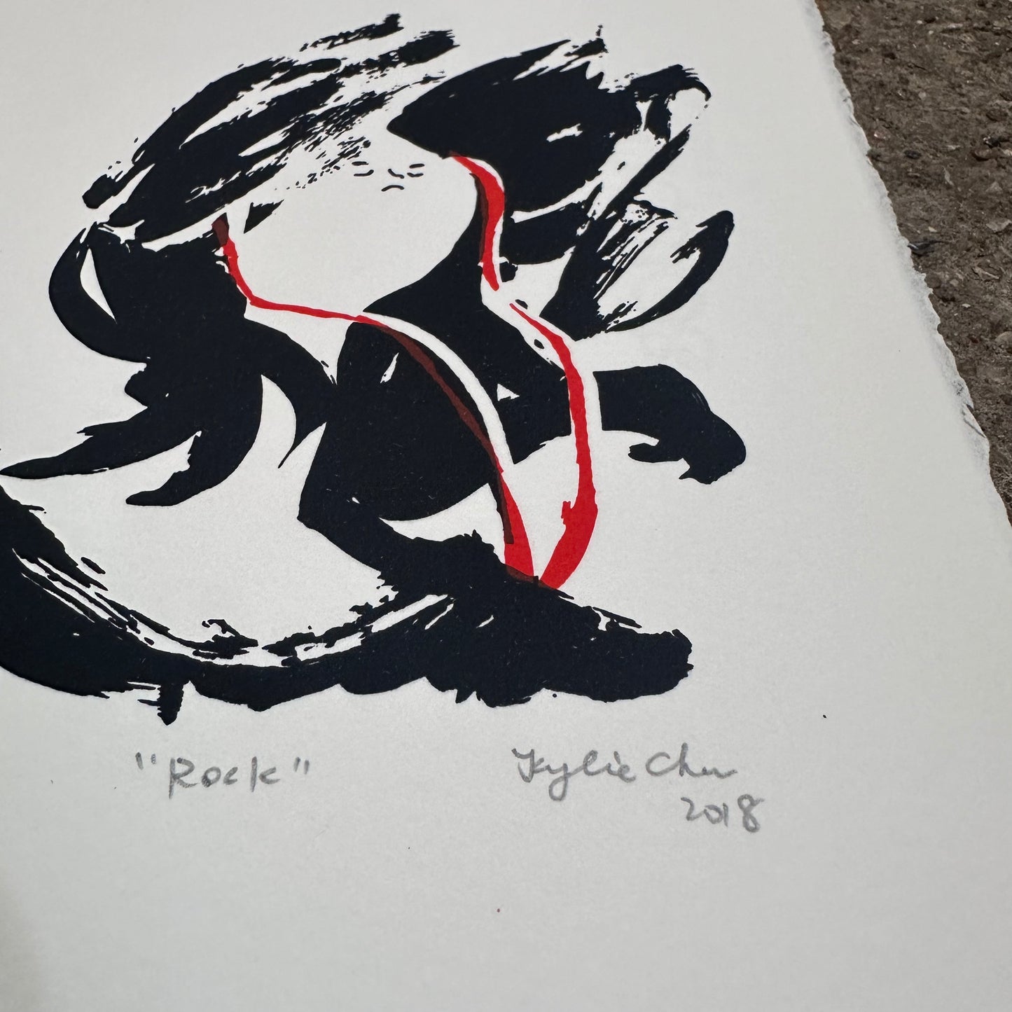Rock Screenprint | Kylie Chan (Hong Kong)