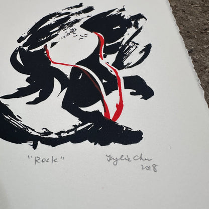 Rock Screenprint | Kylie Chan (Hong Kong)