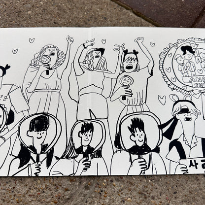 Super Fans Screenprint Coloring Book  | Kylie Chan (Hong Kong)