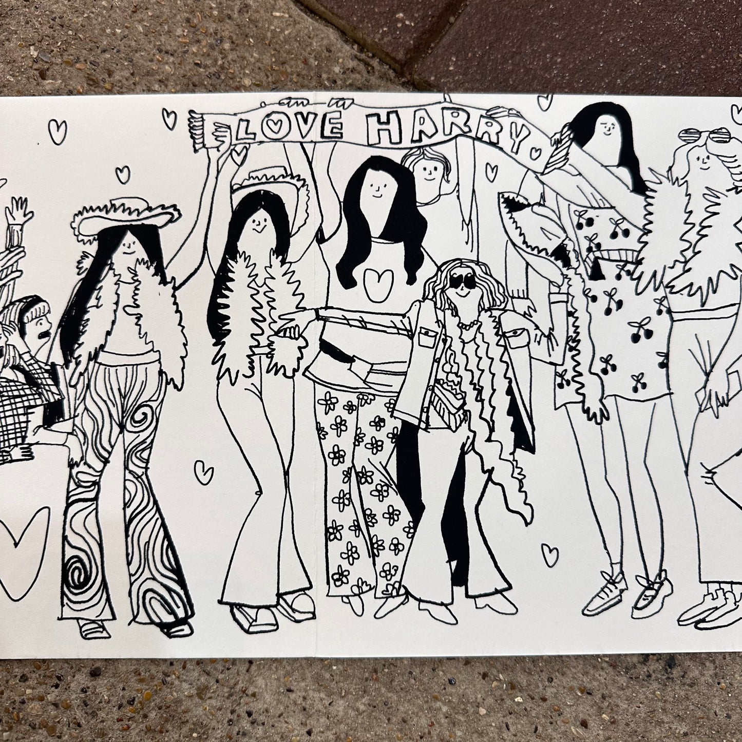 Super Fans Screenprint Coloring Book  | Kylie Chan (Hong Kong)