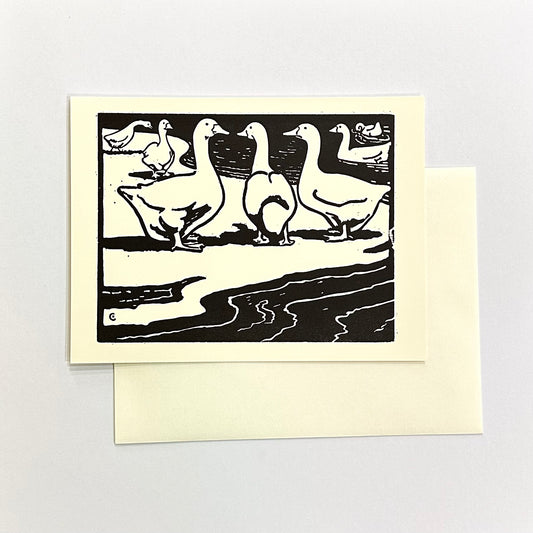Barnyard Animal Letterpress Card Print | Duck | Hatch Show Print (TN)