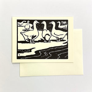 Barnyard Animal Letterpress Card Print | Duck | Hatch Show Print (TN)