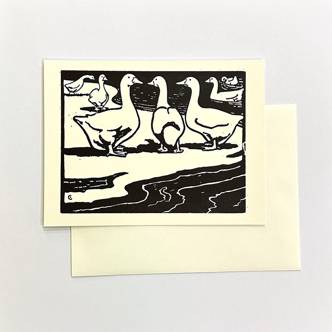 Barnyard Animal Letterpress Card Print | Duck | Hatch Show Print (TN)