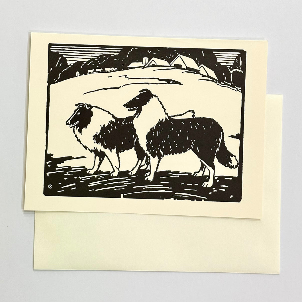 Barnyard Animal Letterpress Card Print | Dog | Hatch Show Print (TN)