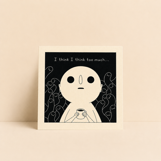 I Think I Think Too Much Mini Art Print | Felicia Chiao (CA)
