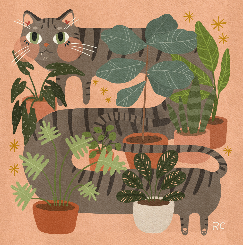 Jungle Cat Art Print | Rachele Cromer (OK)