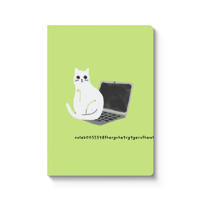 Laptop Cat Paperback Notebook| A5 | Ken the Cat (UK)