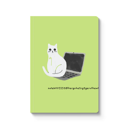 Laptop Cat Paperback Notebook| A5 | Ken the Cat (UK)