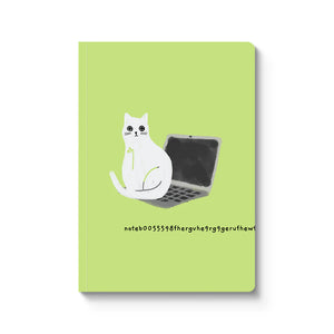 Laptop Cat Paperback Notebook| A5 | Ken the Cat (UK)