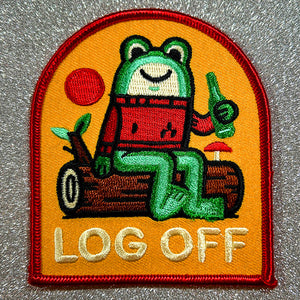 Log Off Patch | Little Friends of Printmaking (CA)