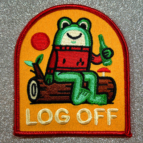 Log Off Patch | Little Friends of Printmaking (CA)