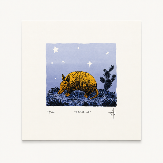 Armadillo Screenprint  | Allison & Jonathan Metzger (IA)