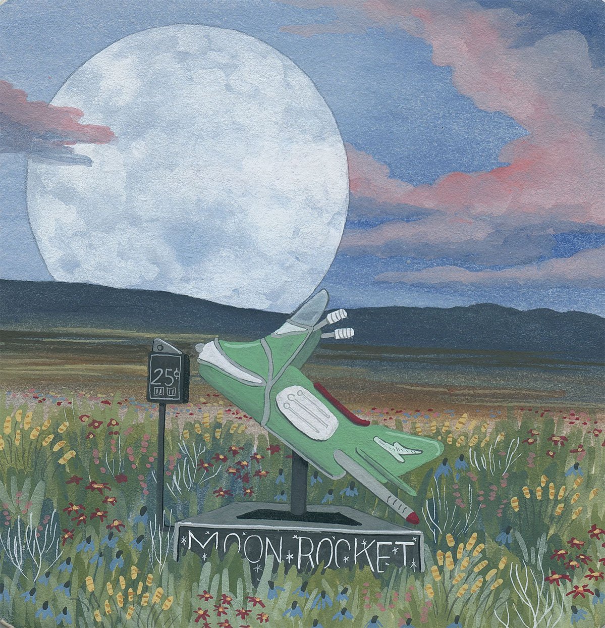 Moon Rocket | Pocket Print Series | Heather Sundquist Hall (TX)