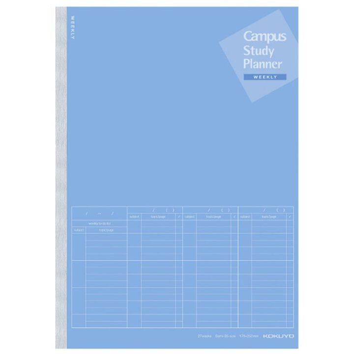 Campus Study B5 Weekly Visualized Planner | Kokuyo (Japan) – WE