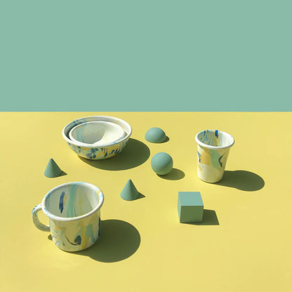 New Marble Enamel Bowl | Lemon Cream | Bornn (Turkey)