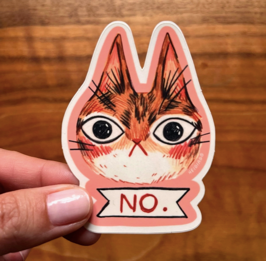 No Cat Vinyl Sticker | Heidi Moreno (CA)