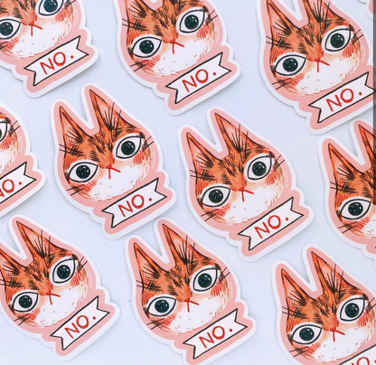 No Cat Vinyl Sticker | Heidi Moreno (CA)