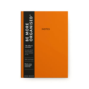 Burnt Orange Linen Notebook (A5) | Ohh Deer (UK)