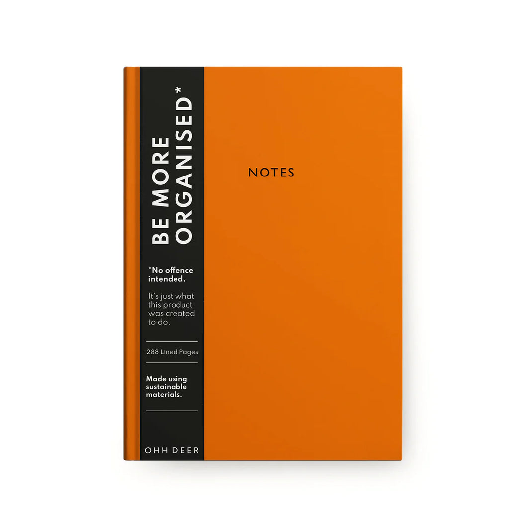 Burnt Orange Linen Notebook (A5) | Ohh Deer (UK)