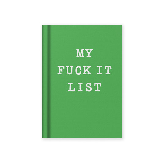 My Fuck It List Fabric Hardback Notebook (A7) | Ohh Deer (UK)