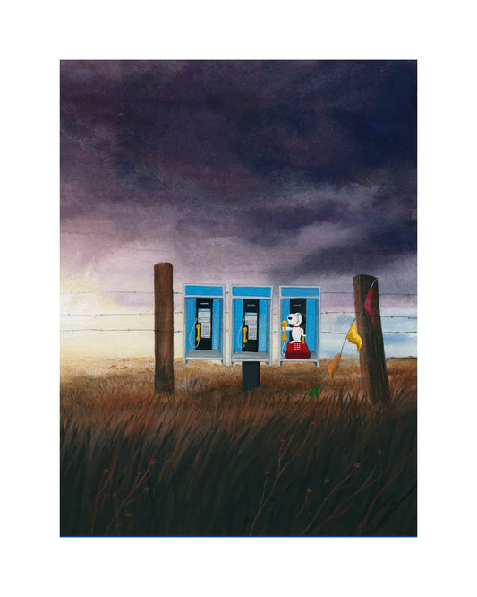 Paw Phone Art Print | Heather Sundquist Hall (TX)