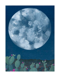 Prickly Moon Art Print | Heather Sundquist Hall (TX)