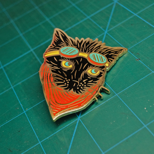 Road Dog Gold Enamel Pin | Luke Martin (MD)