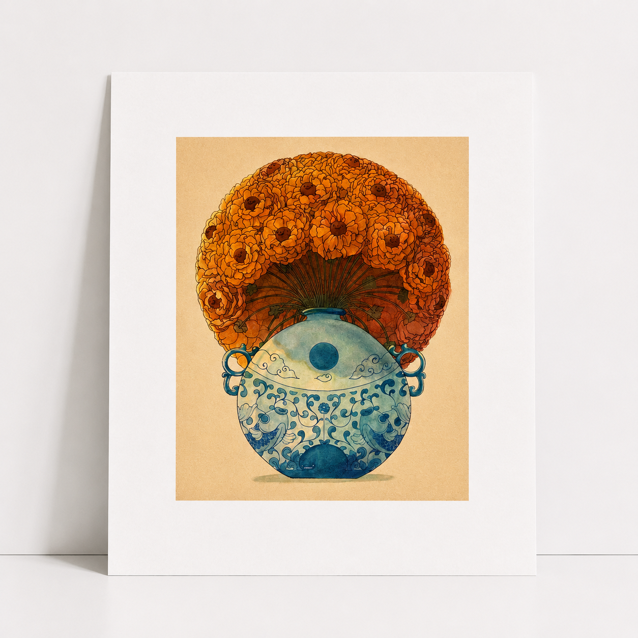 Round Bloom Art Print | Felicia Chiao (CA)